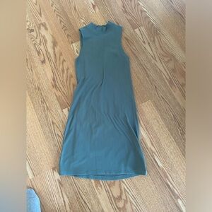 Abercrombie & Fitch Sleeveless Teal Midi Dress